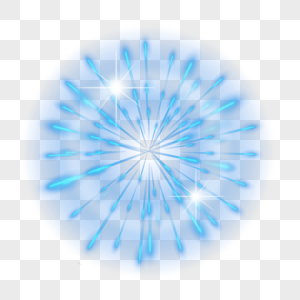 蓝色光电爆炸散射特效图片