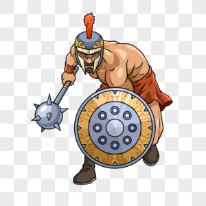 古罗马战锤斗士卡通图片