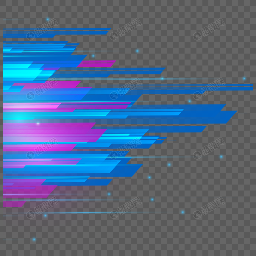 光效抽象蓝色高速科技图片