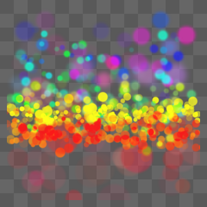 彩虹粒子重叠光效图片