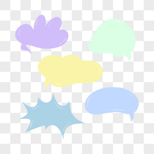 流行语会话彩色气泡对话框图片
