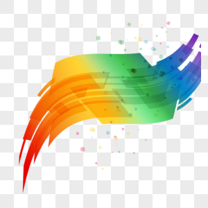 彩色抽象几何彩虹创意图案图片