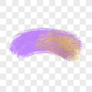 黄紫色弧形涂鸦水彩污渍高清图片