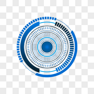未来高科技墨蓝色圆形边框图片