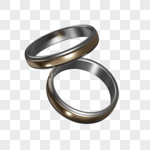 抽象银色婚礼戒指图片