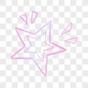 粉色紫色夏季卡通五角星图片
