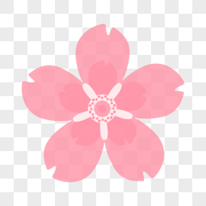 水嫩粉色卡通樱花花瓣图片