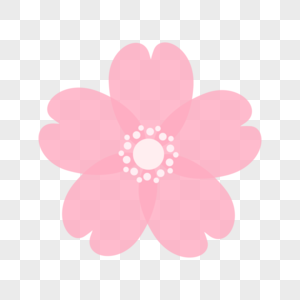 粉色卡通樱花花瓣剪贴画图片