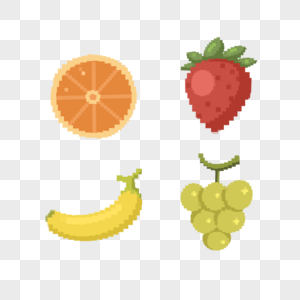 电子游戏像素水果可爱图片
