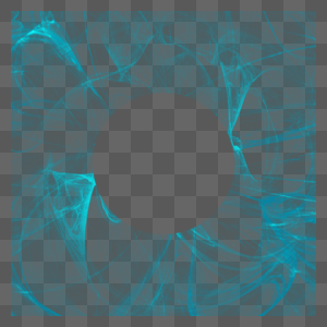 蓝色3d渲染晕染抽象光效图片