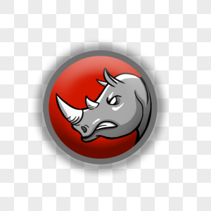 红色犀牛电竞徽章图片