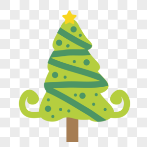 矢量绿色圣诞节圣诞树图片