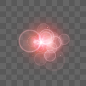 粉红色层叠光圈抽象光效图片