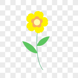 春天花朵可爱黄色花瓣图片