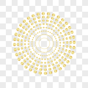 矢量画金色圆圈图片