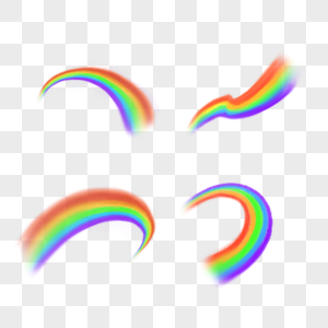 弯曲彩虹光谱剪贴画图片