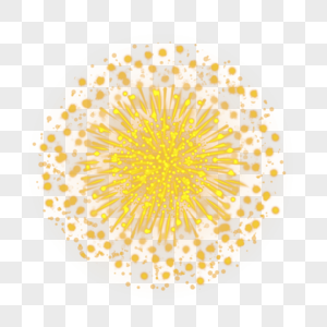 黄色星点爆炸特效光线图片