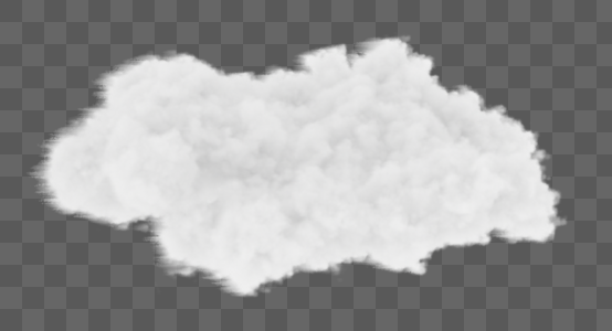 云朵写实白色几何云彩图片