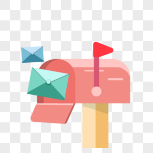 邮箱邮件概念电子信箱图标多彩高清图片