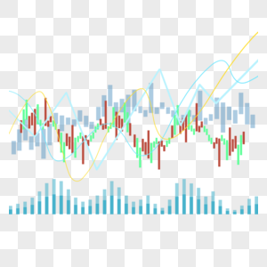 股票k线图上升趋势商业投资绿色红色蜡烛图图片