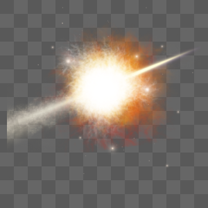 超新星爆炸抽象光效图片