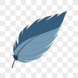 蓝色漂亮的波西米亚风格羽毛图片