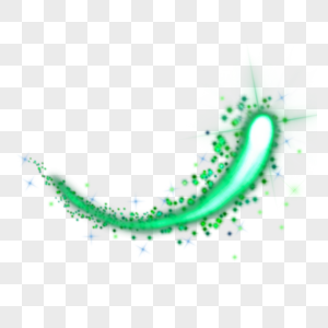 绿色螺旋升空抽象烟花光效图片