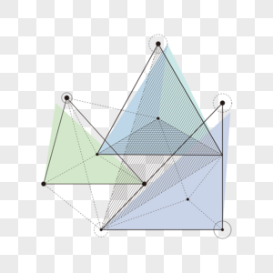 抽象几何三角线条组合图形图片