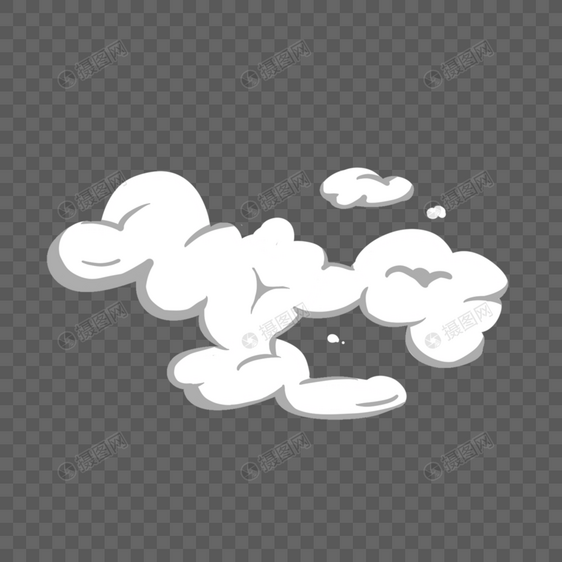 抽象白色水蒸气烟雾云朵图片
