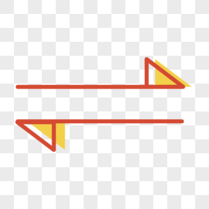 黄色红色双向箭头商业图标ui网页图标图片