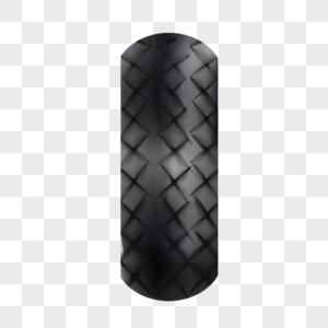 滚动的黑色橡胶材质立体质感轮胎高清图片
