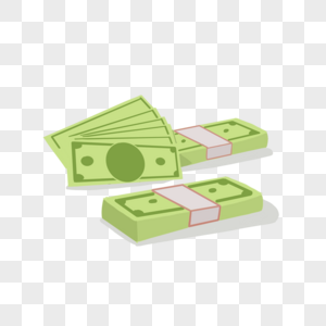 一堆绿色的美元钞票纸币图片
