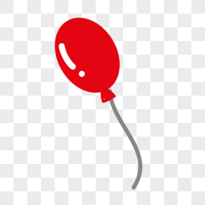 红色气球矢量装饰图片