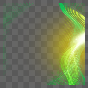 黄绿交替螺旋网状抽象科技光效图片