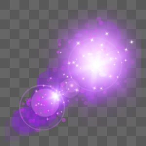 闪着白光的紫色气泡抽象光效高清图片