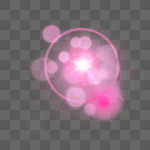 粉色亮光扩散光团抽象光效图片