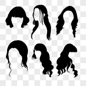 女生各种发型组合图片