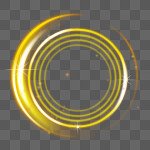 立体金色圆环效果图片