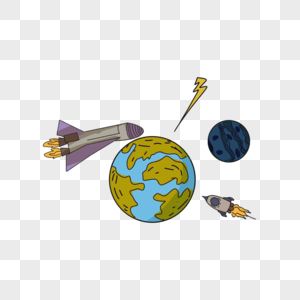 星球火箭太空图片