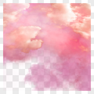 云朵粉色自然天气图片