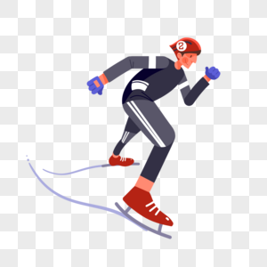 速度滑冰运动员冬奥会图片