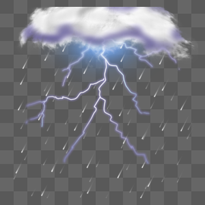 雷雨闪电天气抽象图片