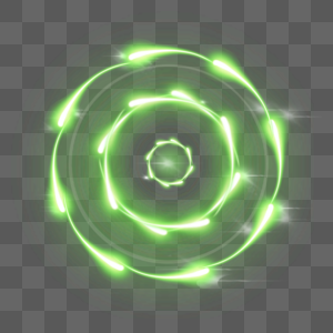 绿色的抽象光圈图片