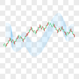 股票k线图上升趋势市场绿色红色蜡烛图图片