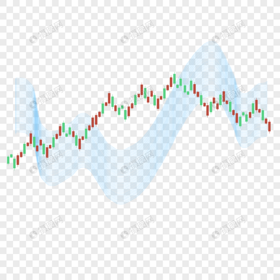 股票k线图上升趋势市场绿色红色蜡烛图图片