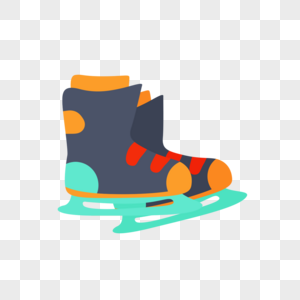 滑冰鞋滑冰运动比赛卡通图片图片