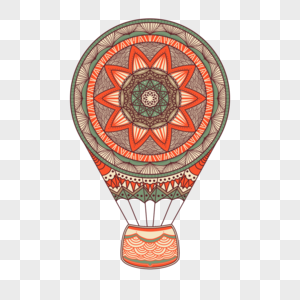 气球曼荼罗复古装饰东方图片