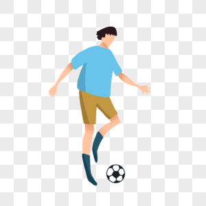 足球比赛概念插画运动体育高清图片