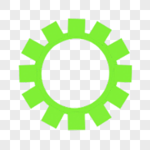 齿轮绿色旋转连接机械齿轮图片
