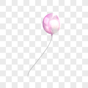 紫色水彩生日庆祝气球图片